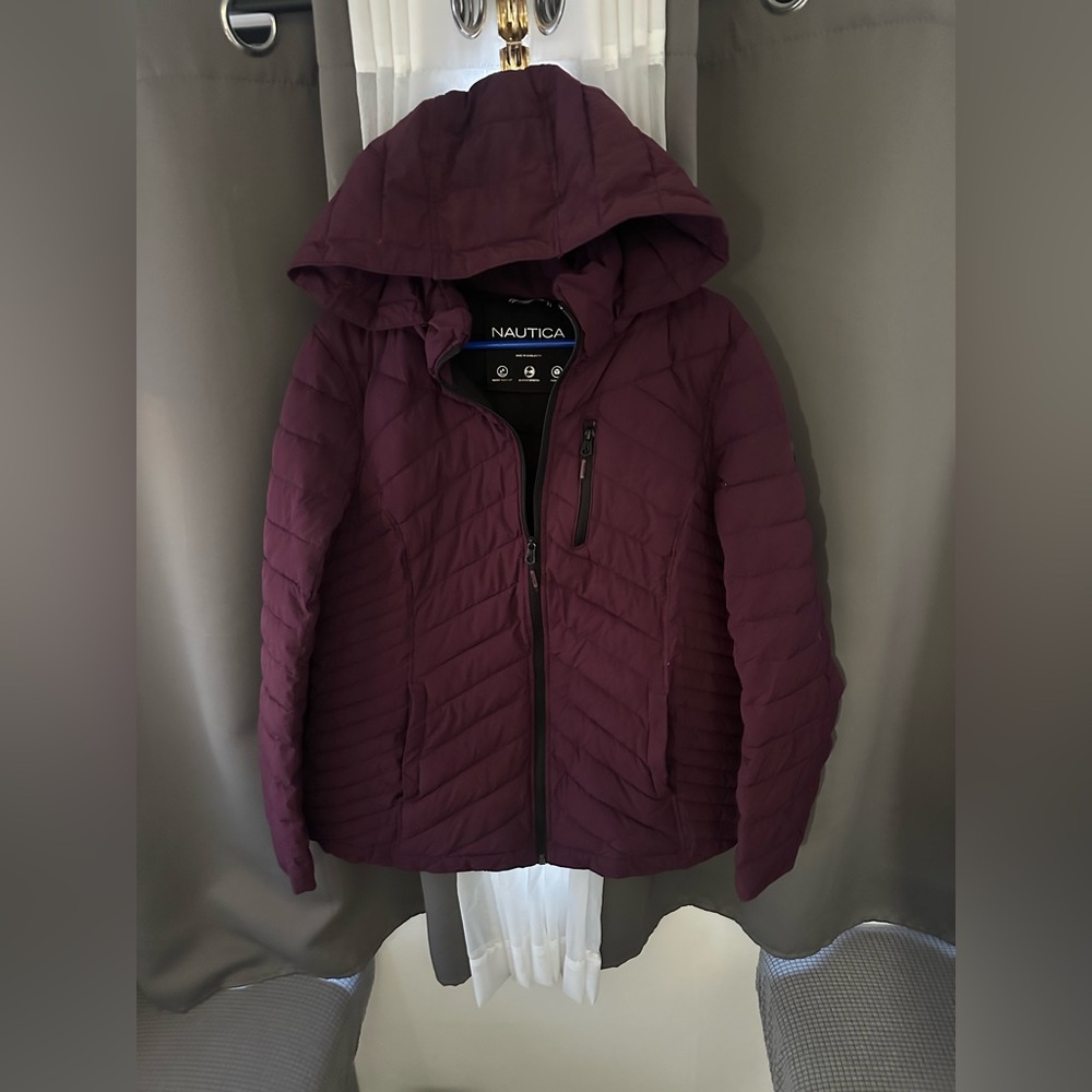 Nautica Purple Puffer Jacket XL